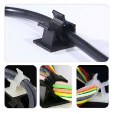 25/50PCS Adhesive Cable Clips Cord Management Organizer Adjustable Wire Clamp picture