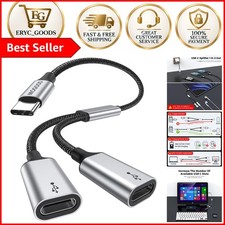 Durable USB C to Dual USB C Female Adapter - 2 Ports for Seamless Data Transfer picture