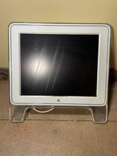 Vintage 2001 Apple Studio Display M7649 Mac 17” LCD Monitor Working Loose Stand picture