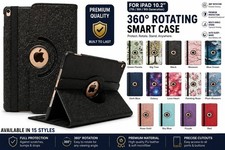 For iPad 10.2 9th 8th 7th 6/5th Gen Leather Smart Flip Case Rotating Stand Cover picture