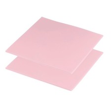 Thermal Pads 100x100x2mm 2 Pack Silicone Cooling Thermal Pad Pink picture