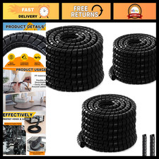 3 Pcs Spiral Cable Protector Wraps - 1/4