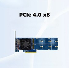 PEX88024 M.2 NVMe SSD PCIe x8 Adapter WITH PLX88024 PCI-E 4.0 4 Port M.2 US picture