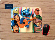 LILO & STITCH DESIGN 3 CUSTOM NON-SLIP NEOPRENE MOUSEPAD HOME SCHOOL OFFICE GIFT picture