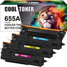 3PK Color Toner CF451A CF452A CF453A Compatible with HP 655A M681f M652dn M653dn picture