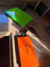 Sony Vaio Personal Computer P Series VPCP119KJ Z530 NICE CONDITION - Neon Orange picture