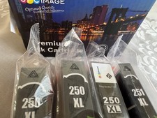 GPC Image Canon 251XL Black & 250XL PGBK Ink Cartridges Compatible Lot of 4 picture
