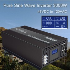 3000W Power Pure Sine Wave Inverter 48V 110V to 120V Truck Motorhome Solar Car picture