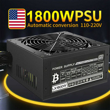 1800W PSU For 8 GPU Mining Power Supply Crypto Miner ETH 16*6+2 PCIE 110V-220V picture