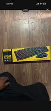 T-Wolf TF200 Wired Gaming Keyboard & Mouse Combo RGB Backlit 2400 DPI Black picture