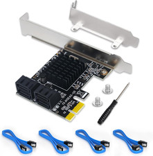 Pcie SATA Card 4 Port Expansion, 6Gbps SATA 3.0 Controller Adapter with 4 Cables picture