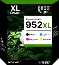 952XL Ink Cartridges Combo Pack for HP 952 Ink Cartridges (4 Pack,B/C/M/Y)  picture