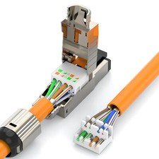 10PCS Cat8 Cat7 Cat6A RJ45 Connectors RJ45 Metal Tool Free Termination picture
