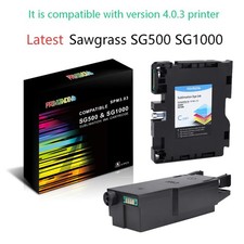Latest Sawgrass SG500 SG1000 dye Sublimation Ink Cartridges&Waste Ink Collector picture