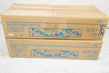 2 Genuine Konica Minolta C350,C351,C450 Waste Toner Bottles 15FP, 4049-111, KEJM picture