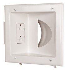 Recessed Media Plate with Duplex Receptacle picture