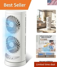 Versatile Mini Tower Fan - Perfect for Bedroom & Office with Adjustable Airflow picture