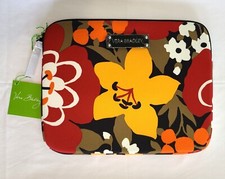 Vera Bradley Bittersweet Neoprene Tablet eReader Sleeve 10x8 Padded Zipper N07 picture