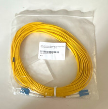 LC-LC Duplex Single-Mode 9/125 Fiber Optic Patch Cable 10 m 2mm Yellow picture