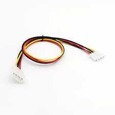 10x 50cm/1.5ft IDE 4 PIN Molex Male Power to Female Jack Extension Adapter Cable picture