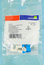 Cat6 Leviton eXtreme 61110-RL6 QuickPort Jack Keystone Fit, Blue - QUANTITY OF 6 picture