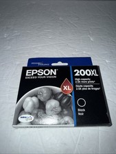 New Genuine Epson 200XL Black Ink Cartridge  Exp 04/2019 picture