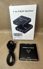 RJ45 Gigabit Ethernet Splitter 1000Mbps LAN Network Internet 1 to 2 Out Adapter picture