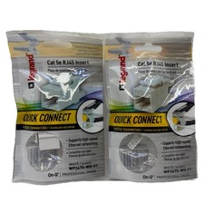 Legrand Cat 5e RJ45 Insert Quick Connect, Faster Termination White Lot Of 2 {C} picture