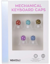 Set 6‼ Vivitar Mechanical Keyboard Caps Disco Novelty Keycap Gamer Gaming Gift picture
