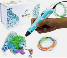 SCRIB3D P1 3D Printing Pen Kit w/ Filament, Stencil Book, USB Cable, New In Box picture