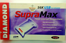 Diamond SupraMax 56K USB External Fax New Open Box Modem # SM56USBSL picture