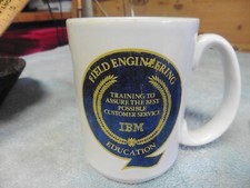 Vintage IBM Field Engineering Award Mug Education Training 1983 advertising picture