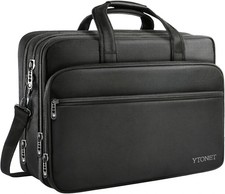 Laptop Briefcases for Men, 17 Inch Expandable Briefcase Computer Bags for Laptop picture