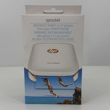 HP Sprocket Portable Photo Printer White Rose Gold 2x3 Bluetooth NEW IN BOX picture