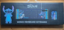 BRAND NEW Geeknet Disney Lilo and Stitch Wired Membrane Keyboard 104 Keys picture