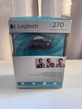 Web Cam Logitech C270 HD  720p New 3MP Photos Mic Light Correction Wide Screen picture