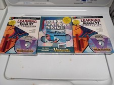 3 viagrafix CD-ROM programs NEW - EDCEL 97, ACCESS 97 & POWERPOINT 95 LEARNING picture