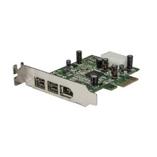 StarTech.com 3 Port 2b 1a Low Profile 1394 PCI Express FireWire Card Adapter - P picture