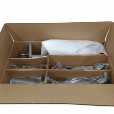 Humanscale M8.1 Mflex Dual Monitor Arm Desk Mount - Silver - New Open Box picture
