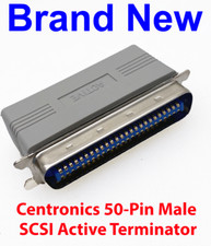 Active SCSI Centronics 50 Pin Male Terminator (CN50M) picture