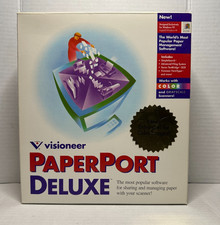 Vintage PaperPort Deluxe 5.2 Scanner Solution Windows 95 NT PC CD-ROM VTG 5.0 picture