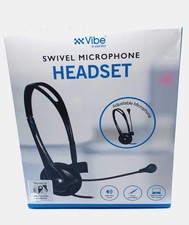 Vibe 3.5mm Plug-In Mono Headset  Headset With Swivel Microphone New In Box picture