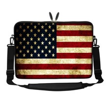 Water Resistant Neoprene Laptop Sleeve Bag Case Shoulder Strap 12 to 17.3 inch picture