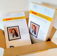 2 KODAK PROFESSIONAL 1400 PHOTO PRINTER KITS RIBBON & PAPER 8.5