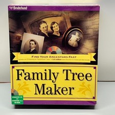 NEW VTG 1996 Broderbund Family Tree Maker Genealogy Software CD Windows 95 & 3.1 picture