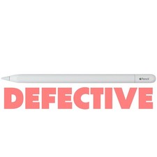 DEFECTIVE Apple Pencil (USB-C) Stylus for Apple iPad Models - White (2nd Gen) picture