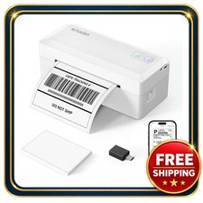 KNAON Bluetooth Thermal Shipping Label Printer 4x6 Portable White picture