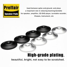Speaker Box Isolation Floor Stand Speaker Black Base Pads Feet Cone Base Pad picture
