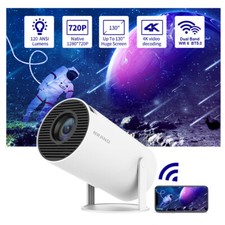 Portable Projector HD Small Projector Home Outdoor Use 180 Degrees Projection picture