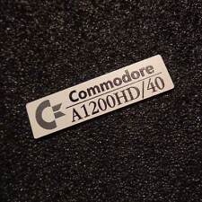 Commodore Amiga 1200HD/40 Label / Logo / Sticker / Badge brushed aluminum [502c] picture
